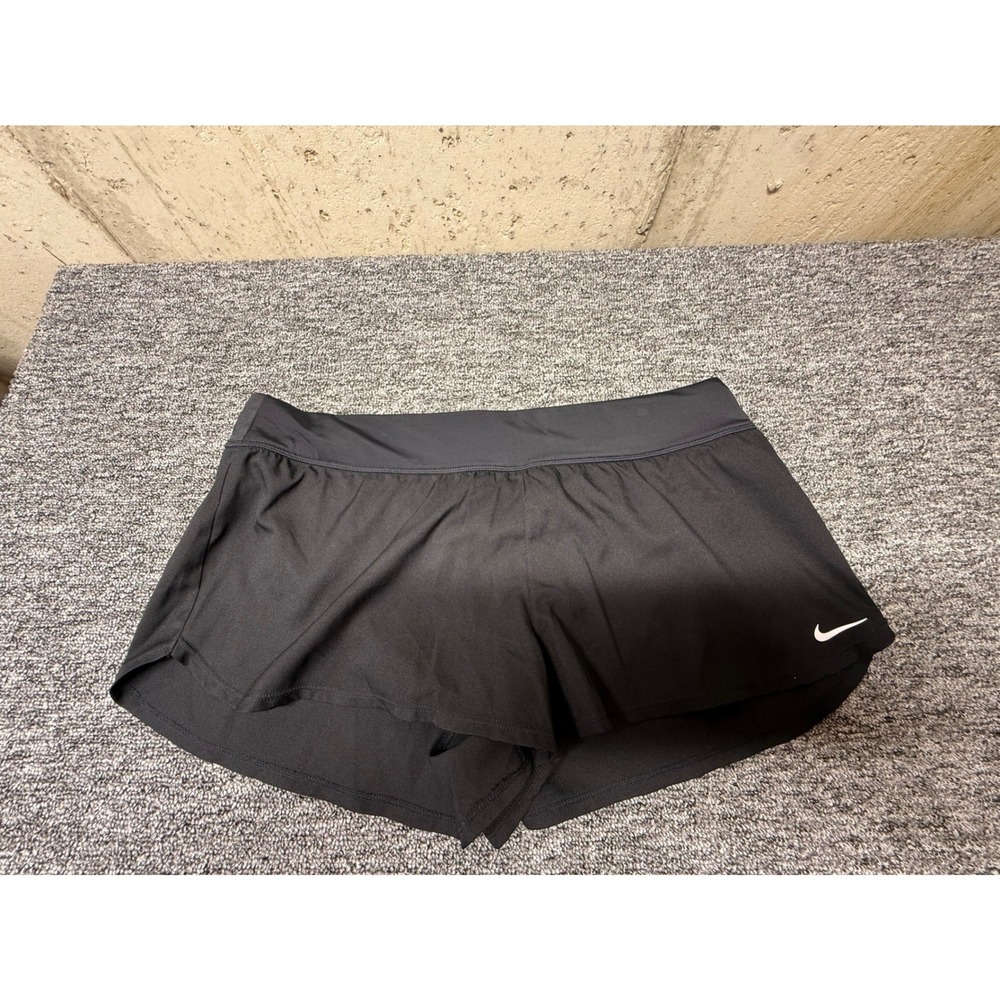 Nike Swim Womens 2-in-1 Board Shorts Black NESS8202-001 XL NWT